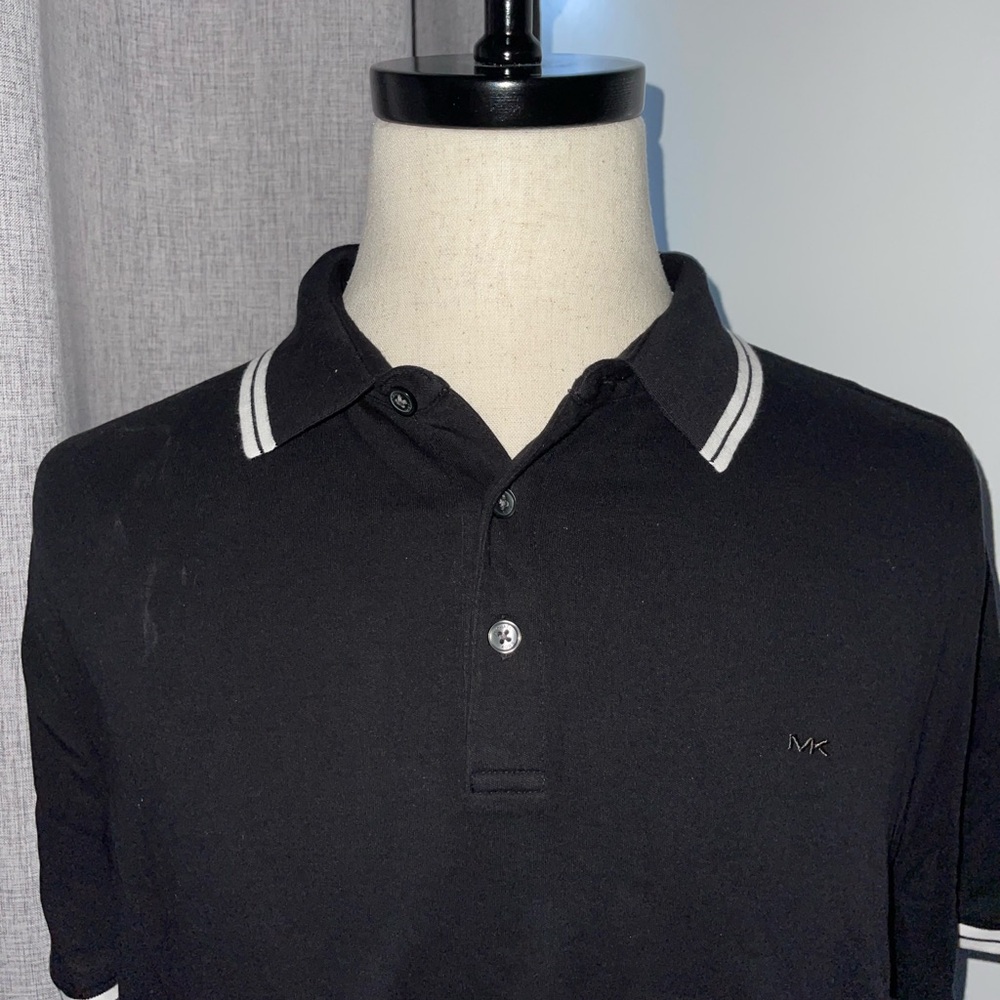 Michael Kors Black Polo with White Trim